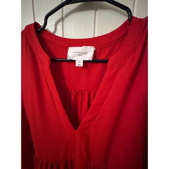 Tuckernuck Pomander Place Red Crepe Kenzo Dress M - Picture 4 of 6